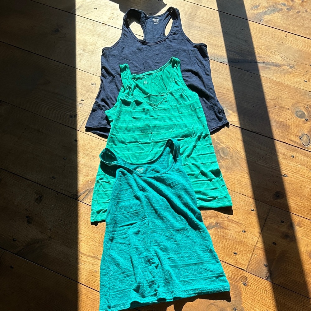 Mossimo Supply Co. Tank Tops in Blue and Green